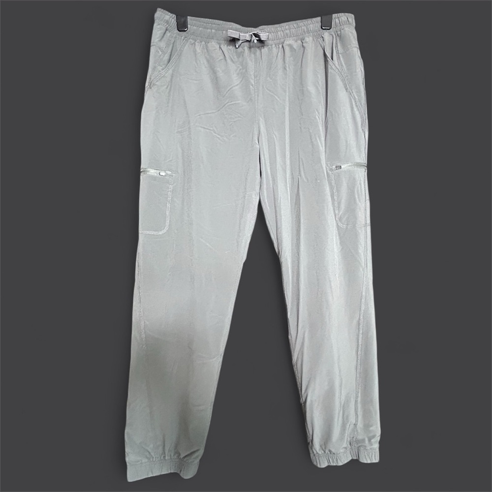 Eddie Bauer Womens Gray Flexion Polar Lined Pants Flannel Ski Sporty Winter 16
